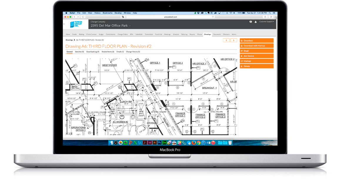 procore construction software cost